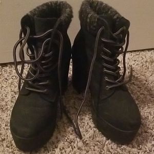 Forever 21 Platform Ankle Boots